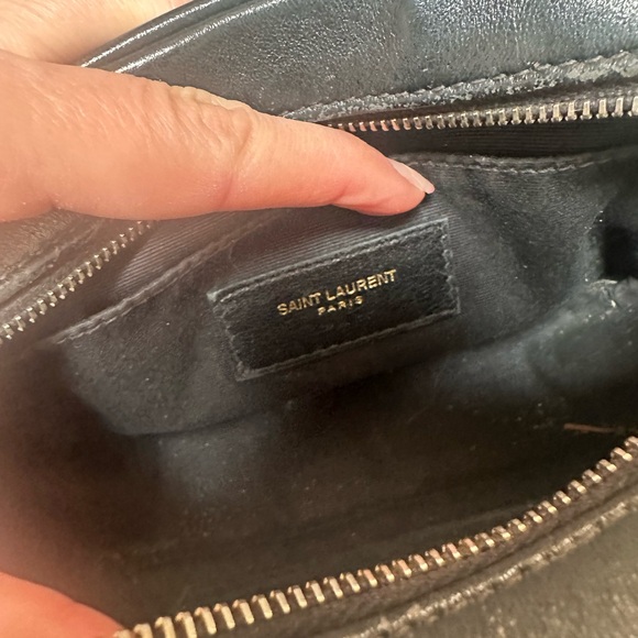 YSL Black Quilted Leather Pouch Authentic - Picture 8 of 8